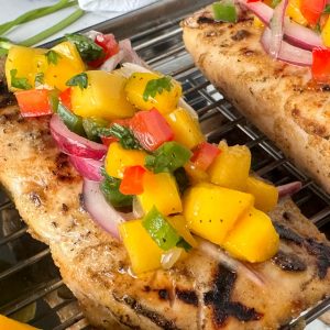 Grilled Malasugi in Mango Salsa